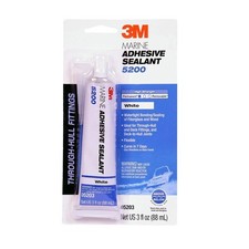 3M Marine Adhesive Sealant 5200, White, 3 oz Tube
