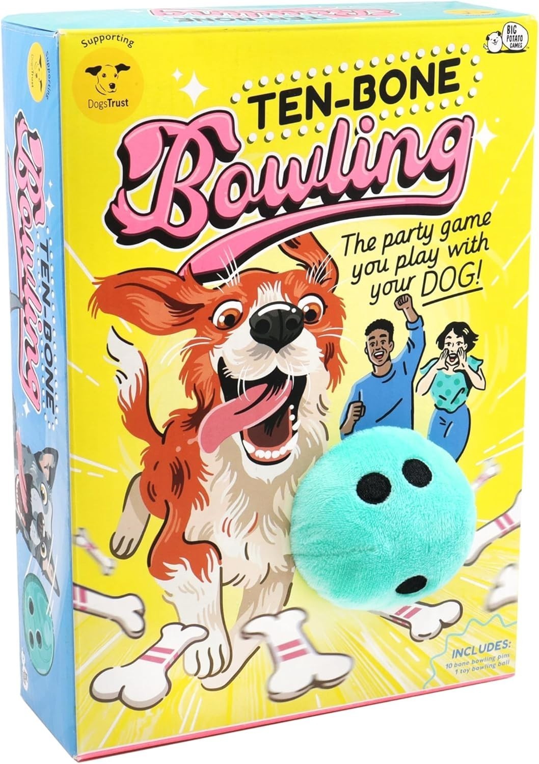 Ten-Bone Bowling The Party Game You Play with Your Dog Big Potato Games New - Image 2