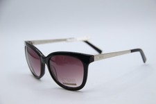 NEW FLOWER IRIS 1008 001 BLACK SILVER GRADIENT AUTHENTIC SUNGLASSES 54-17