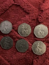 50pCoins  1976 1977 1978 1979 1981 1983 1997 Britannia job lot