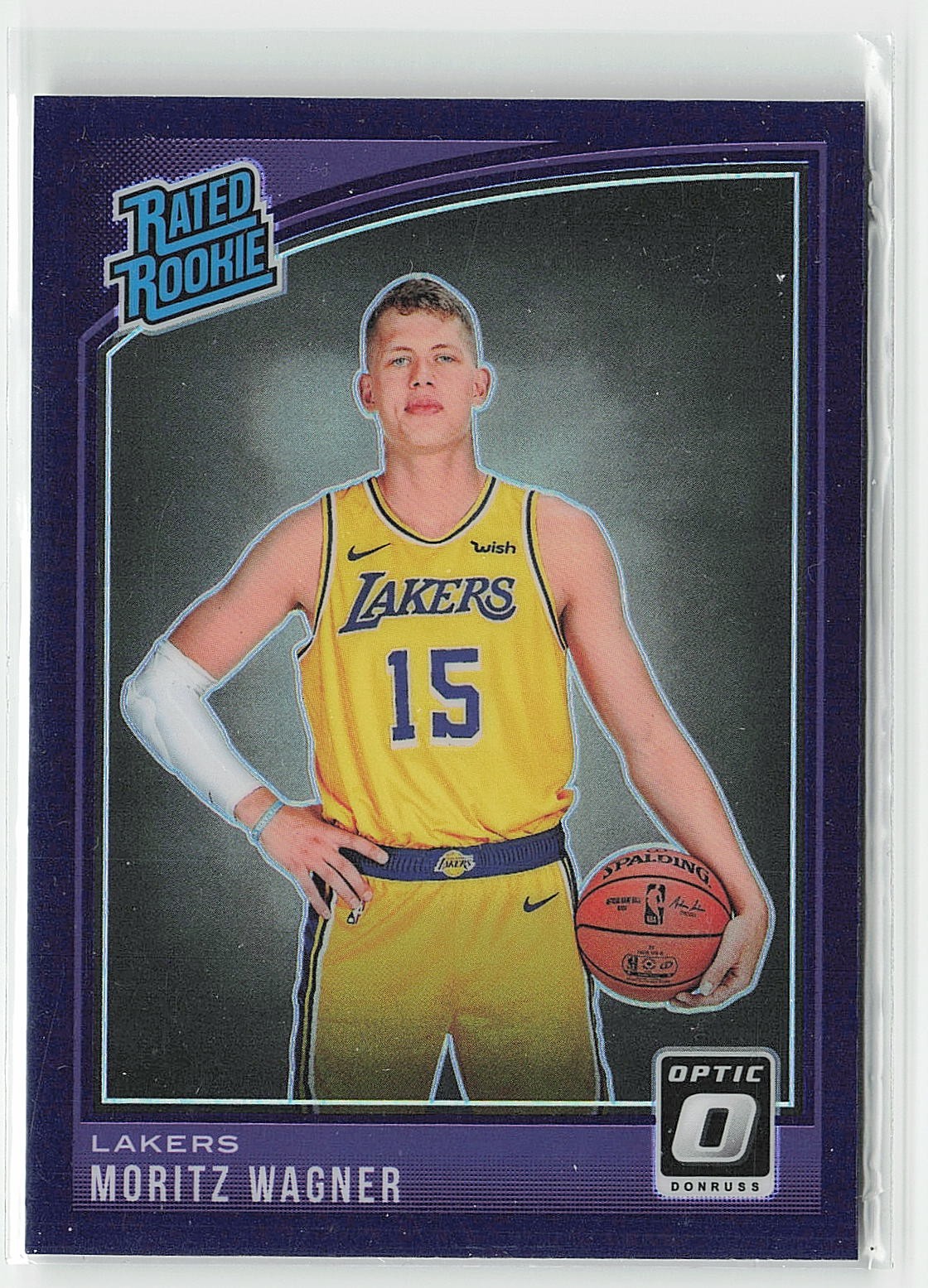 2018-19 Donruss Optic Purple Moritz Wagner #197 RC Rookie Los Angeles Lakers