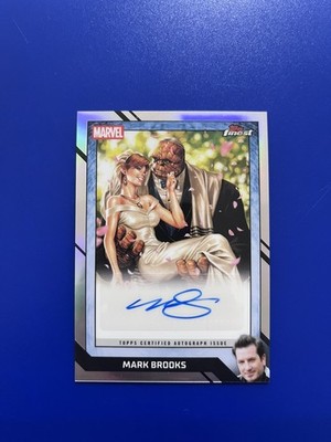 2026 Topps Finest Fantastic Four Mark Brooks Comic Book Autograph The Thing