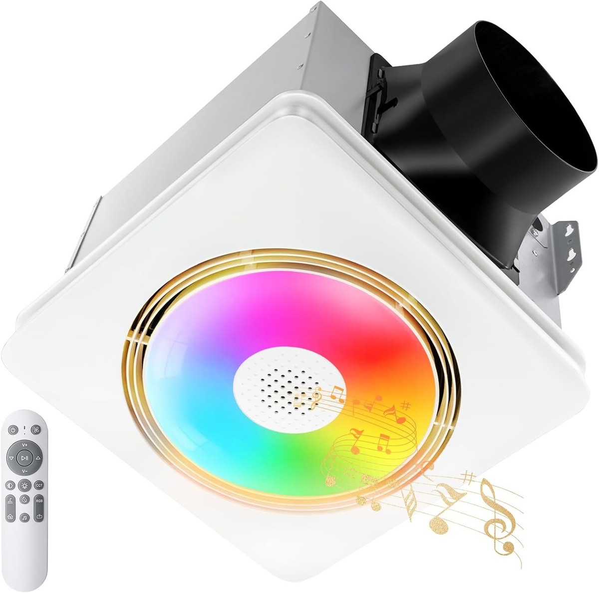 Ventilation Fan 110 Cfm Bathroom Fan With Light And Bluetooth