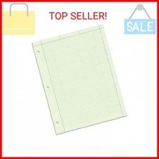 Ampad Engineers Computation Pad, Size 8-1/2 x 11, Greentint Paper, 5x5 Ruling, 3