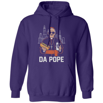Da Pope Chicago Style Pope Leo Cool Unisex Hooded Sweatshirt