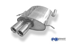 FOX Sportauspuff 2x76mm gerade für Mercedes C-Klasse Sportcoupe C180 C200K C230K