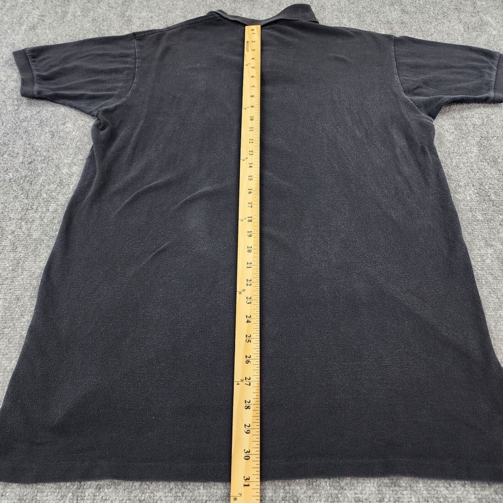 Vintage Polo Ralph Lauren Shirt Mens XL Black Short Sleeve Polo Purple Pony USA thumbnail 6