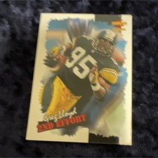Pinnacle 1996 Score Greg Lloyd Pittsburgh Steelers 2nd Effort #267 Football Card