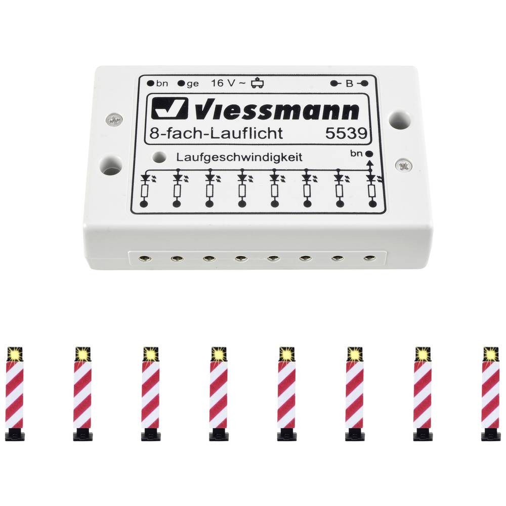 Viessmann 5040 H0 Rampe lumineuse d'avertissement x8