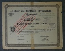 Aachener und Burtscheider Horsebahn-Gesellschaft 1881 500 marek