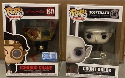 Set Of 2 Funko Pop! Sleepy Hollow: Ichabod Crane (Bloody) & Nosferatu Vampire