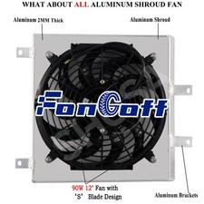 Aluminum Shroud+Fan For 1992-2000 Honda CIVIC...
