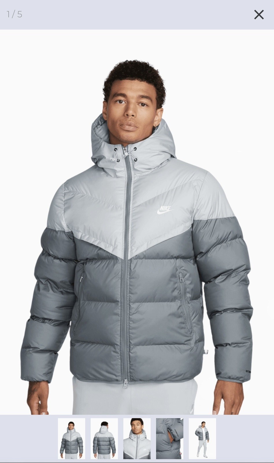 Chaqueta acolchada con capucha Nike Storm-FIT Windrunner PrimaLoft® talla L FB8185-077