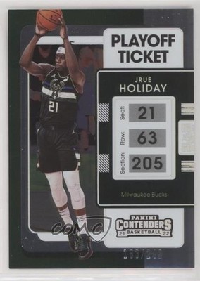 2021-22 Panini Contenders Playoff Ticket 183/249 Jrue Holiday #63 11ct
