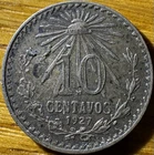 1927 Mexico 10 Centavos Silver — photo from another recent sale