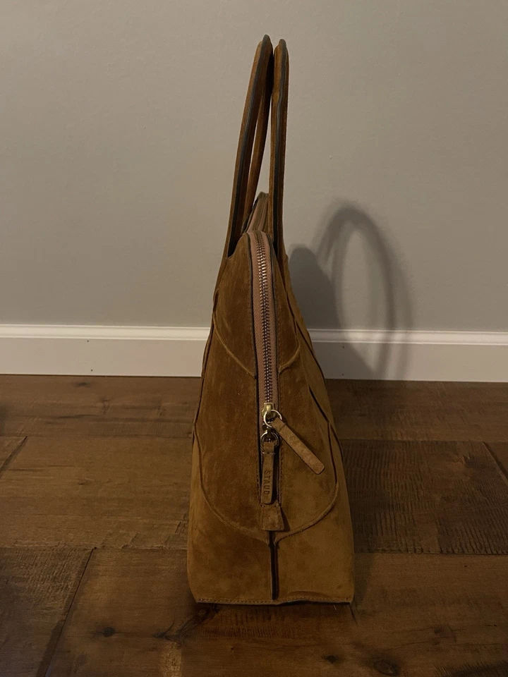 Bolso Cartera Staud Naomi Gamuza Cuero Marrón Tostado - Para Mujer Foto 3 de 4