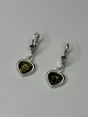 AMBER Stone Earrings with Sterling Silver.Amber Jewelry Earrings.