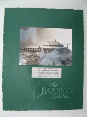 Sheepscot HO Kit 1020: B&M North Hampton Station w/ Passenger Shed and Platform