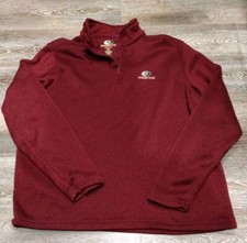 Men  s Mossy Oak Quarter Zip Red Size 2XL Mossy Oak Sweater