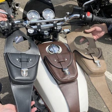 Royal Enfield Interceptor or Universal Black Tank Pouch 
