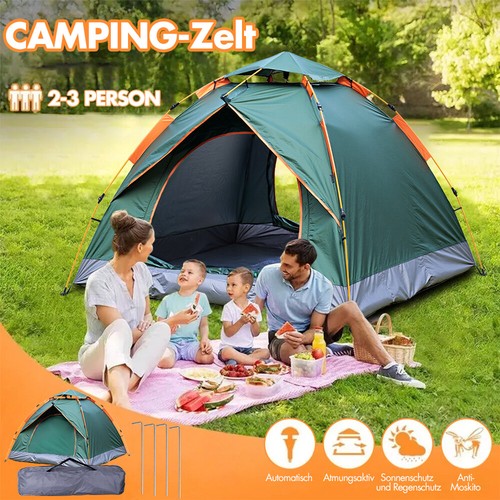 Tenda pop-up 3-4 persone tenda da lancio campeggio impermeabile tenda trekking tenda famiglia - Foto 15 di 19