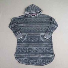 Simply Vera Wang Size S Hooded Nightshirt Pajamas 3/4 Length Sleeve Soft