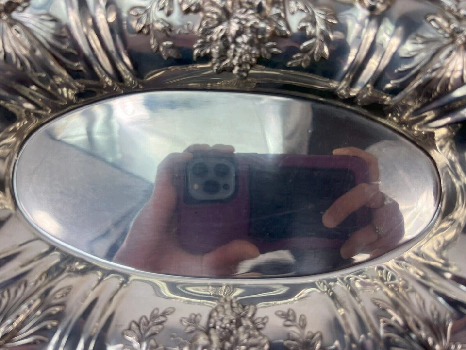 Bandeja ovalada vintage de plata esterlina Reed & Barton Francis I #568 - 11,75" Foto 2 de 4