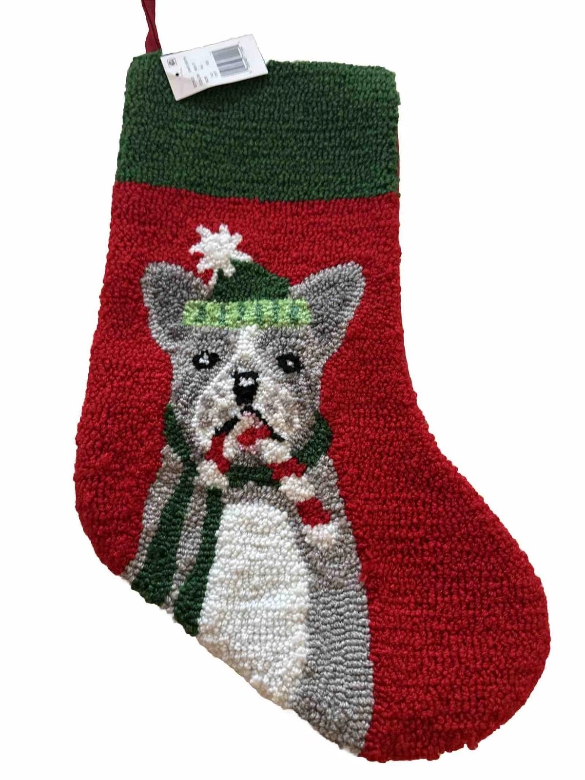 C&F Home Hooked Needlepoint Christmas Stocking
