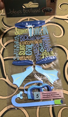 Swim Trunks Sticker Jolee's Dimensional Stickers Day at the Beach swim trunks jumbo Scrap ...
