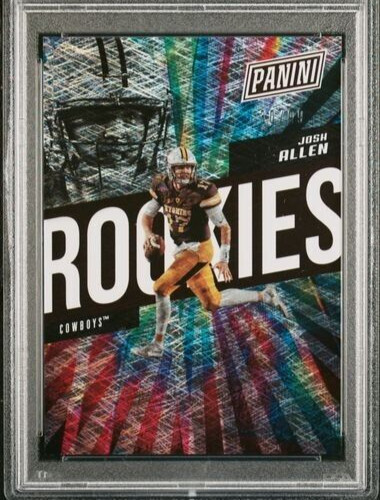 2018 Panini National Conv Rookies /99 Magnet Fur Foil #95 Josh Allen RC SP PSA 9 view 4