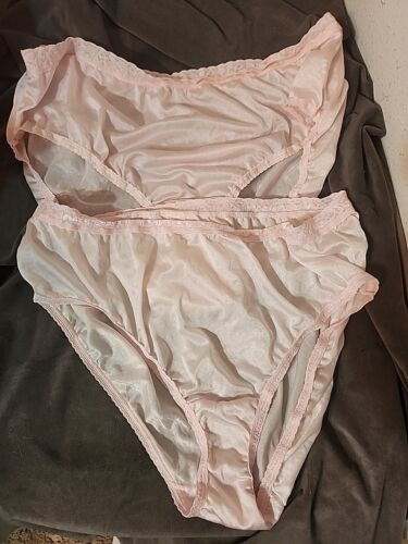 JMS Just My Size Pink Nylon High Leg Panties Size 10 Lot of 2 - Afbeelding 1 van 3
