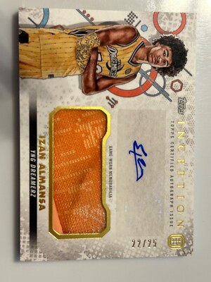 Izan Almansa #/25, Topps Inception, Autograph Card Jersey,iarc-iaz, OTE 2022