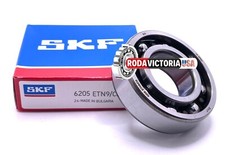 SKF 6205 ETN9 C3 Open Deep Groove Ball Bearing with Glass Fibre Cage 25x52x15mm