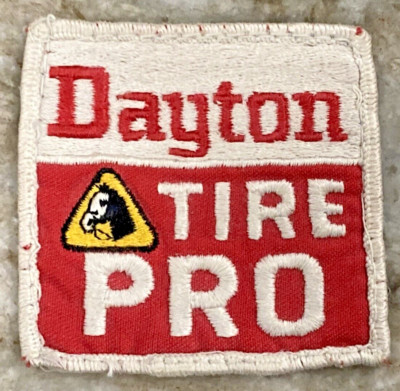 DAYTON TIRE PRO Vintage Uniform Patch Red & White w/ Horse Logo B457