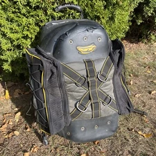 JT PAINTBALL GEAR YELLOW / BLACK BACKPACK CARRY BAG EQUIPMENT CASE MARKER MASK