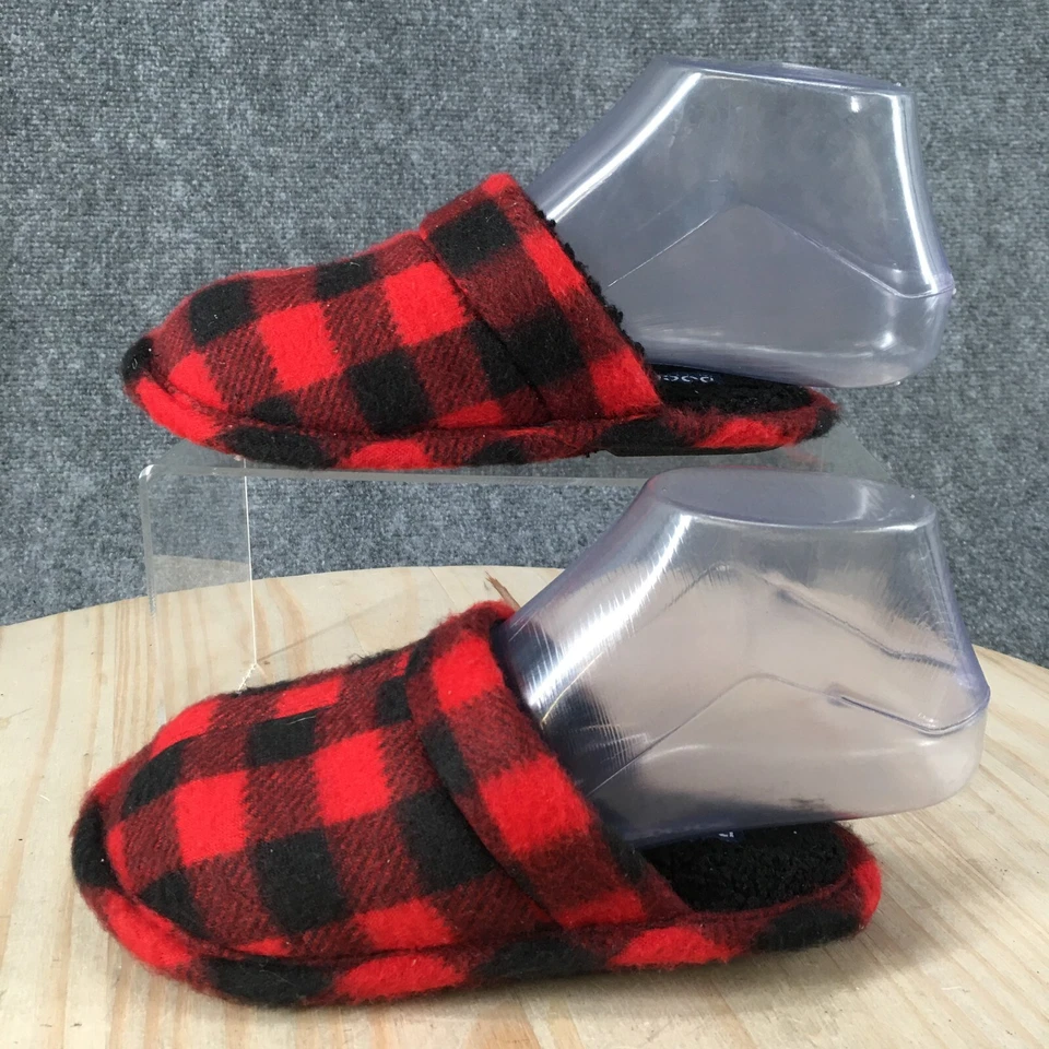 Zapatillas Dockers Niño 11-12 S Cuadros Mules Planas Sin Cordones Tela Roja Puntera Cerrada Foto 2 de 4