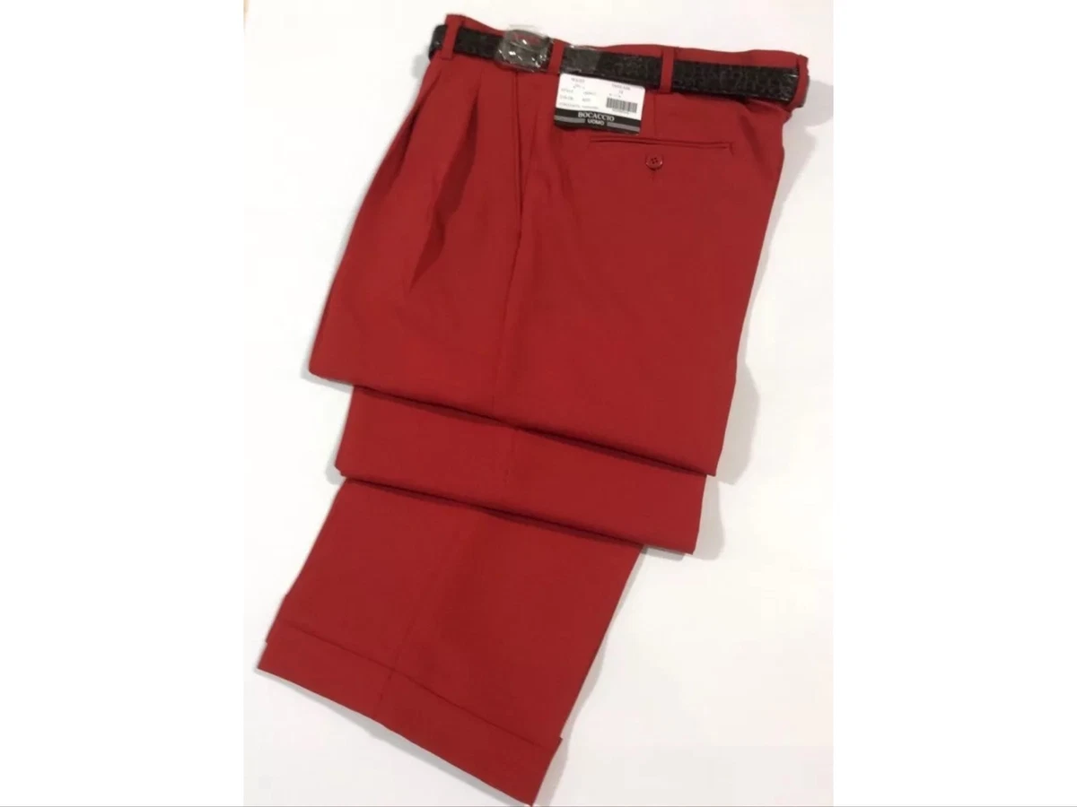 red dress pants mens