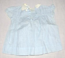 Honeysuckle Sears Roebuck Blue Checked Child s Dress Size 12 months