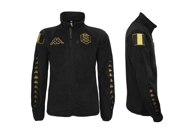 felpa kappa oro e nera