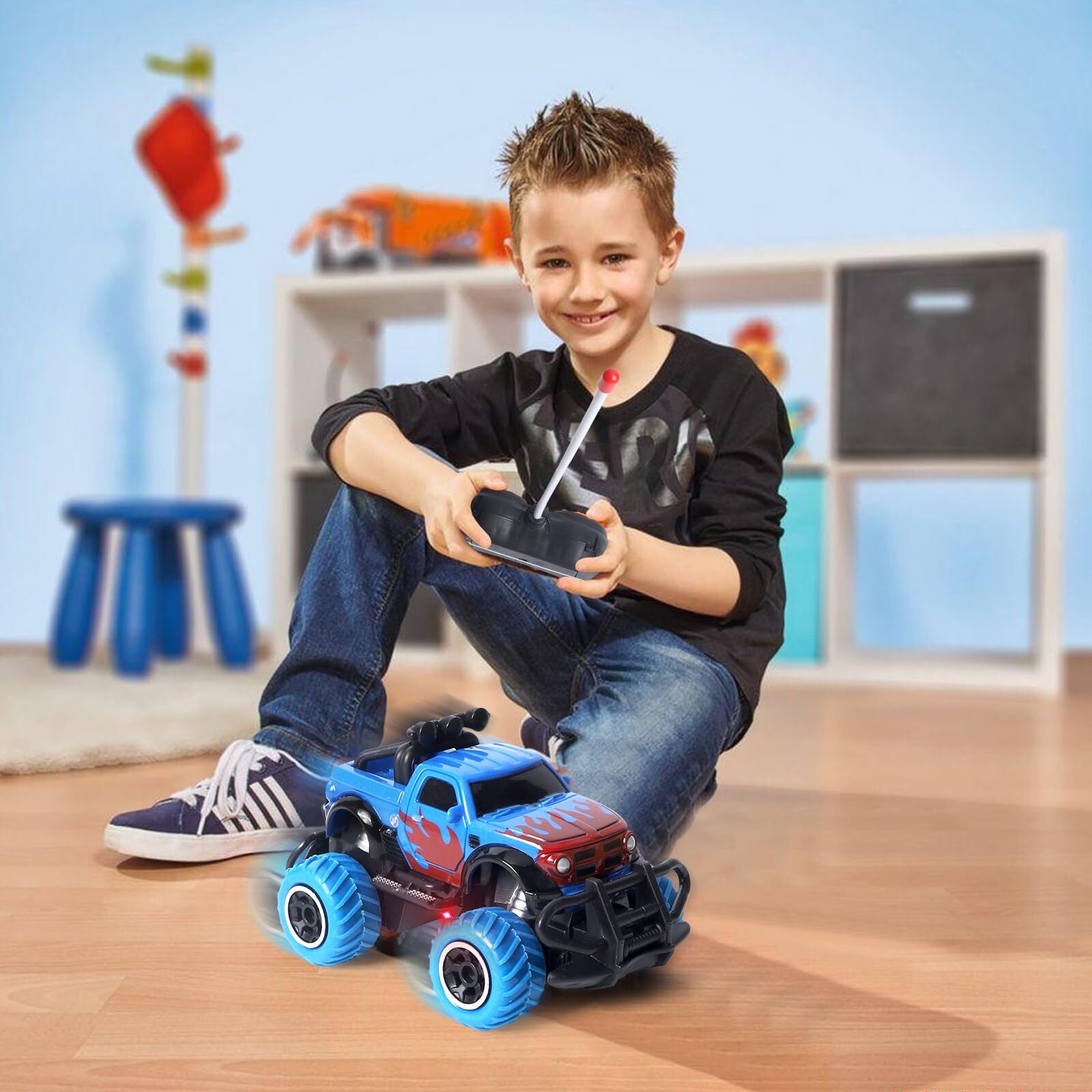 Remote Control Car for Boys 4-7, 1:43 Scale All Terrain Mini RC Car for Kids ...