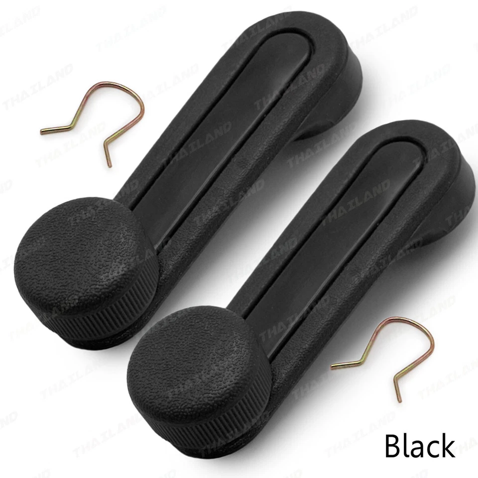 For Toyota Corolla KE30 35 TE47 KE70 1974 80 Pair Black Windows Crank Handle - Image 4 of 4