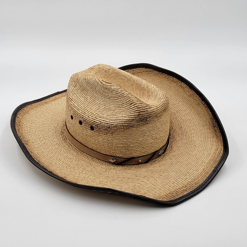 Vintage Justin Cowboy Hat Straw 20X Beaver Yellowstone eBay