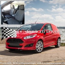 Ford Fiesta Van Base Model Front Seat Covers Tailored (2018 Onwards) Black 818