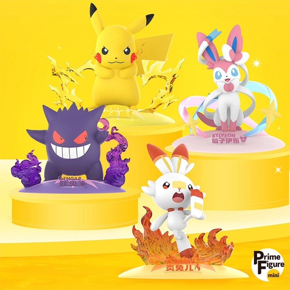 ポケモン ミニフィギュア Pokemon mini Figure Pokemon Battle Figure Sprigatito, Quaxly, Fuecoco & Pikachu Mini