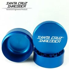 Large 2.75" Blue Santa Cruz Shredder Aluminum Grinder 3 Piece Texture Grip