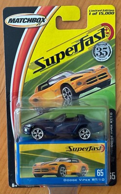 2004 MATCHBOX SUPERFAST DODGE VIPER RT/10 Deep Blue #65