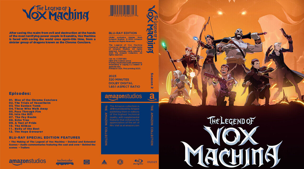 The Legend of Vox Machina Complete Seasons 1-2 (DVD) 