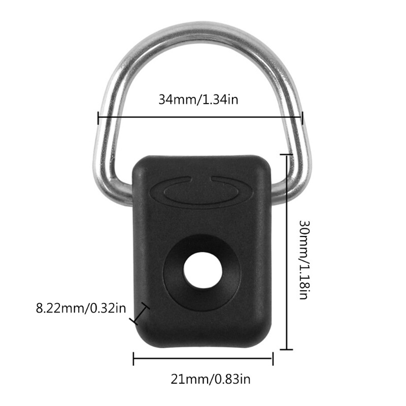 10Pcs Kayak Rigging D Buckle Tie Down Kayak Rigging D Rings for Canoes