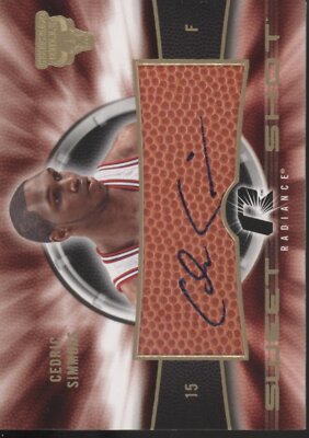 Cedric Simmons 2008-09 Upper Deck Radiance Sweet Shot Relic Auto #SS-CS