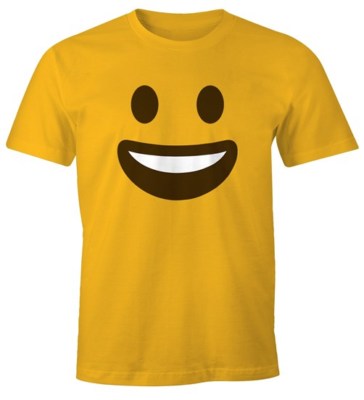 Herren T-Shirt Emoticon Gruppenkostüm Fasching Karneval Junggesellenabschied